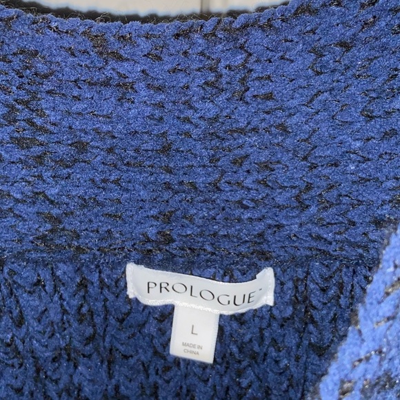 Blue cropped sweater - Picture 3 of 3